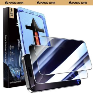 MAGIC JOHN™ 1-Klick Anti-Staub Panzerglas (2er-Pack) — Das ultimative Anti-Spion Display-Schutz-Set